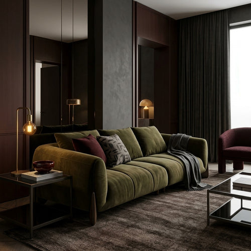 Abbey Sofa — Heavy Moody room render (SOFA-013)