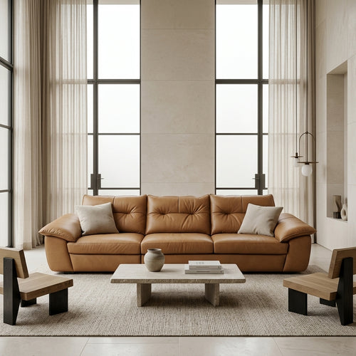 Almada Sofa — Sculptural Minimal room render (SOFA-007)