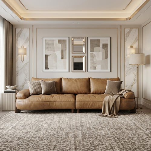 Barbican Sofa — Modern Glamour room render (SOFA-025)