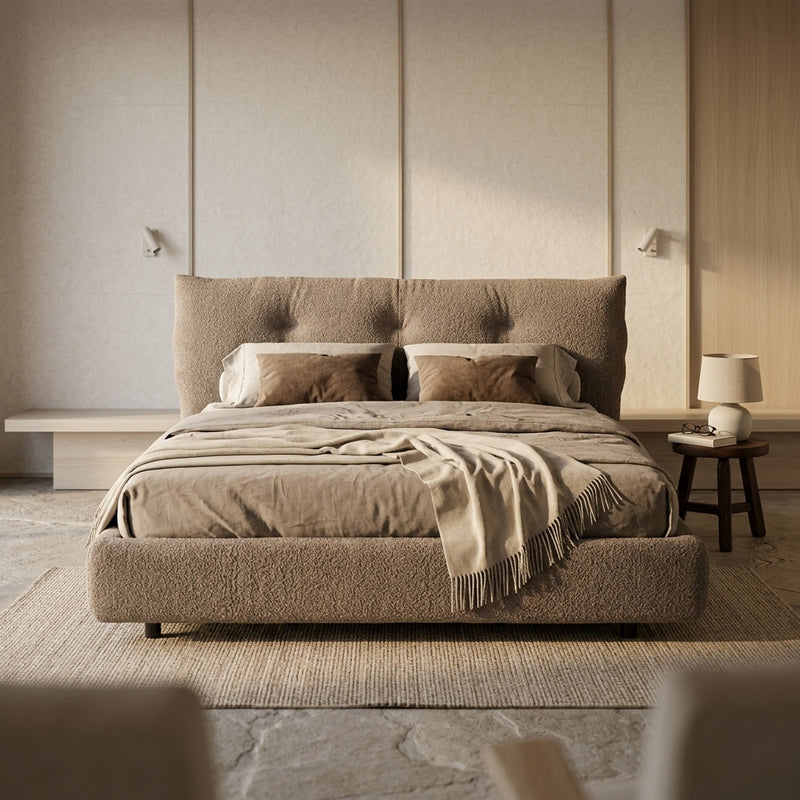 Burgundy Soft Bed