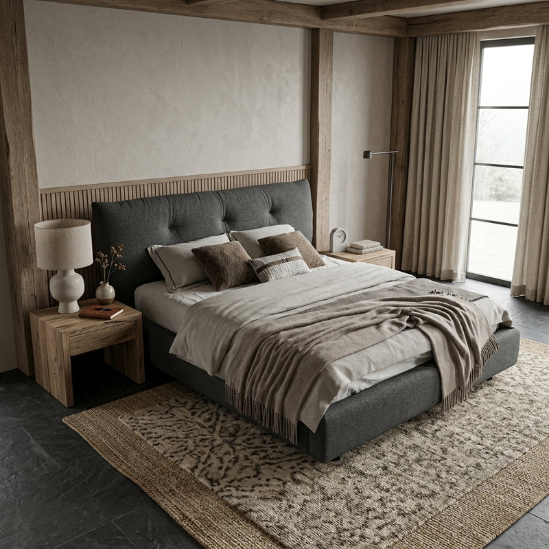 Burgundy Soft Bed